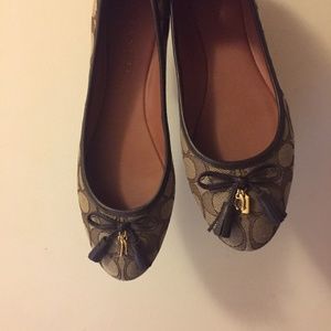 Coach Monogram Ballerina Flats